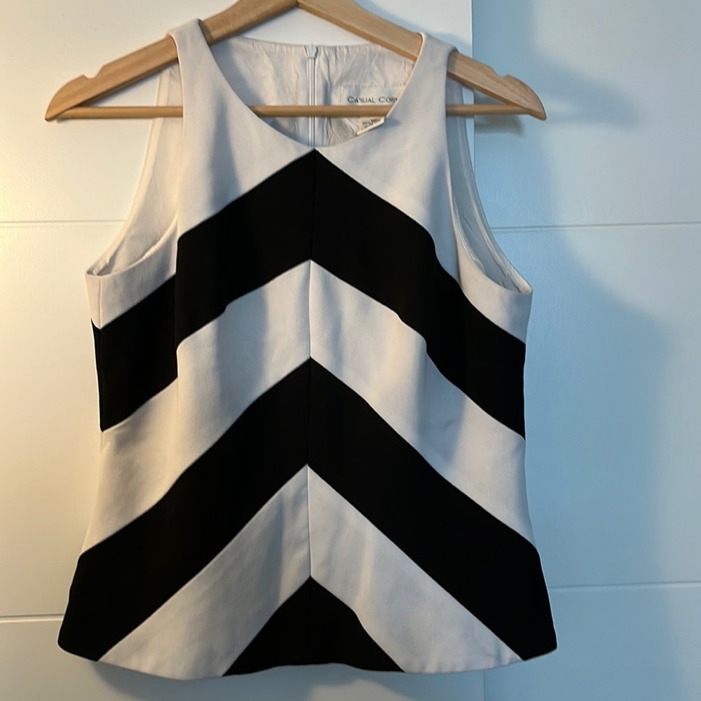 Casual Corner striped sleeveless.
